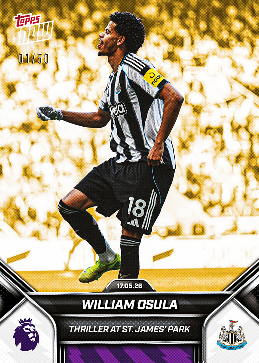 William Osula - 2025-26 Premier League Topps NOW - Card 194 - PR: 668 - Image 6
