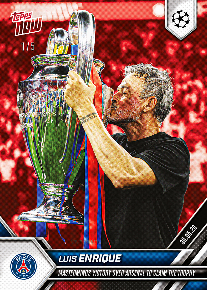 Luis Enrique - 2025-26 UCL Topps NOW - Card 139 - PR: 2130 - Image 5