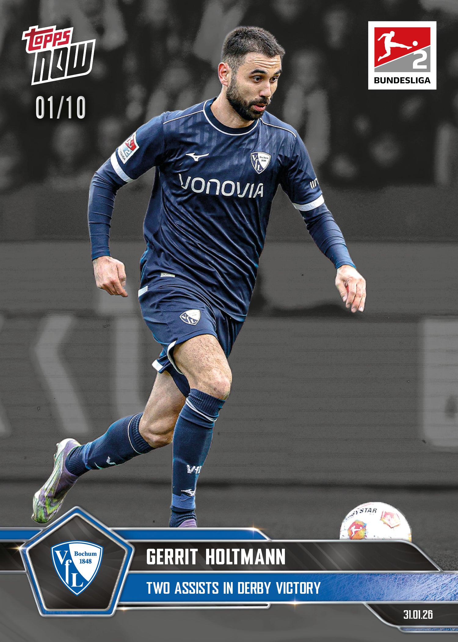 Gerrit Holtmann - 2025-26 Bundesliga Topps NOW - Card 115 - PR: 144 - Image 4