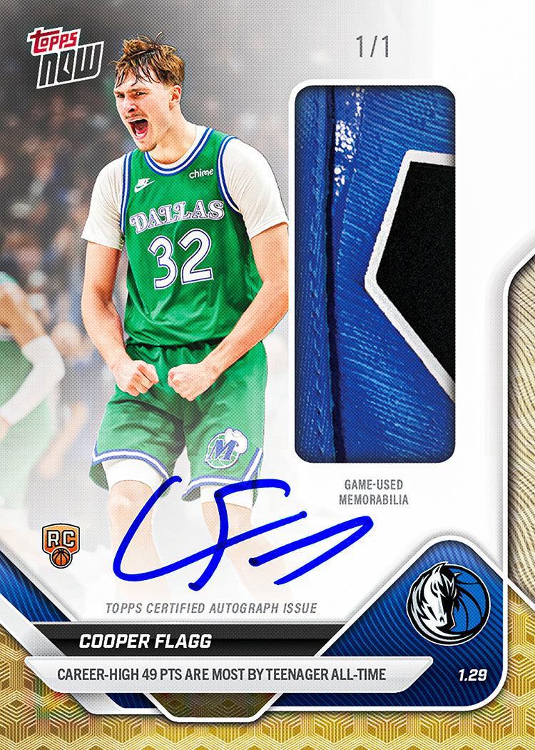 Cooper Flagg - 2025-26 NBA Topps NOW - Card 150 - PR: 30039 - Image 2