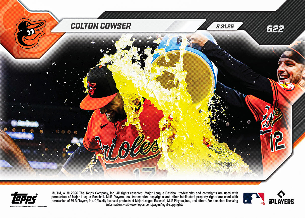 Colton Cowser - 2026 MLB Topps NOW - Card 622 - PR: 4856 - Image 2