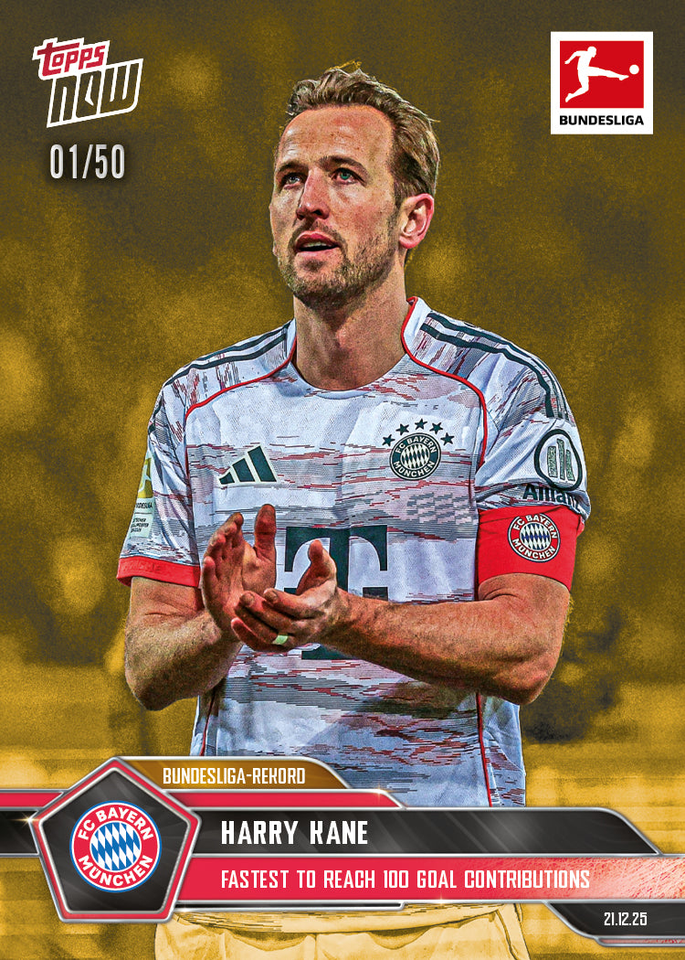 Harry Kane - 2025-26 Bundesliga Topps NOW - Card 89 - PR: 1000 - Image 6