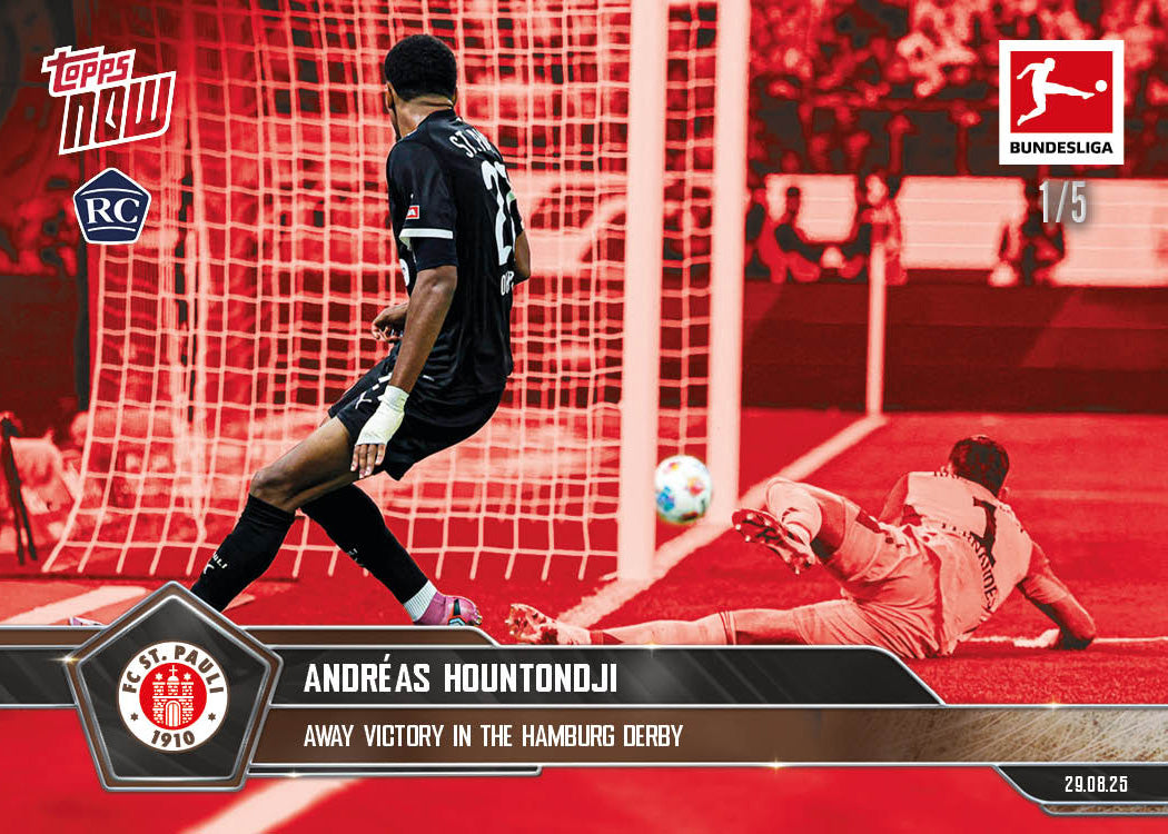 Andréas Hountondji - 2025-26 Bundesliga Topps NOW - Card 11 - PR: 367 - Image 3