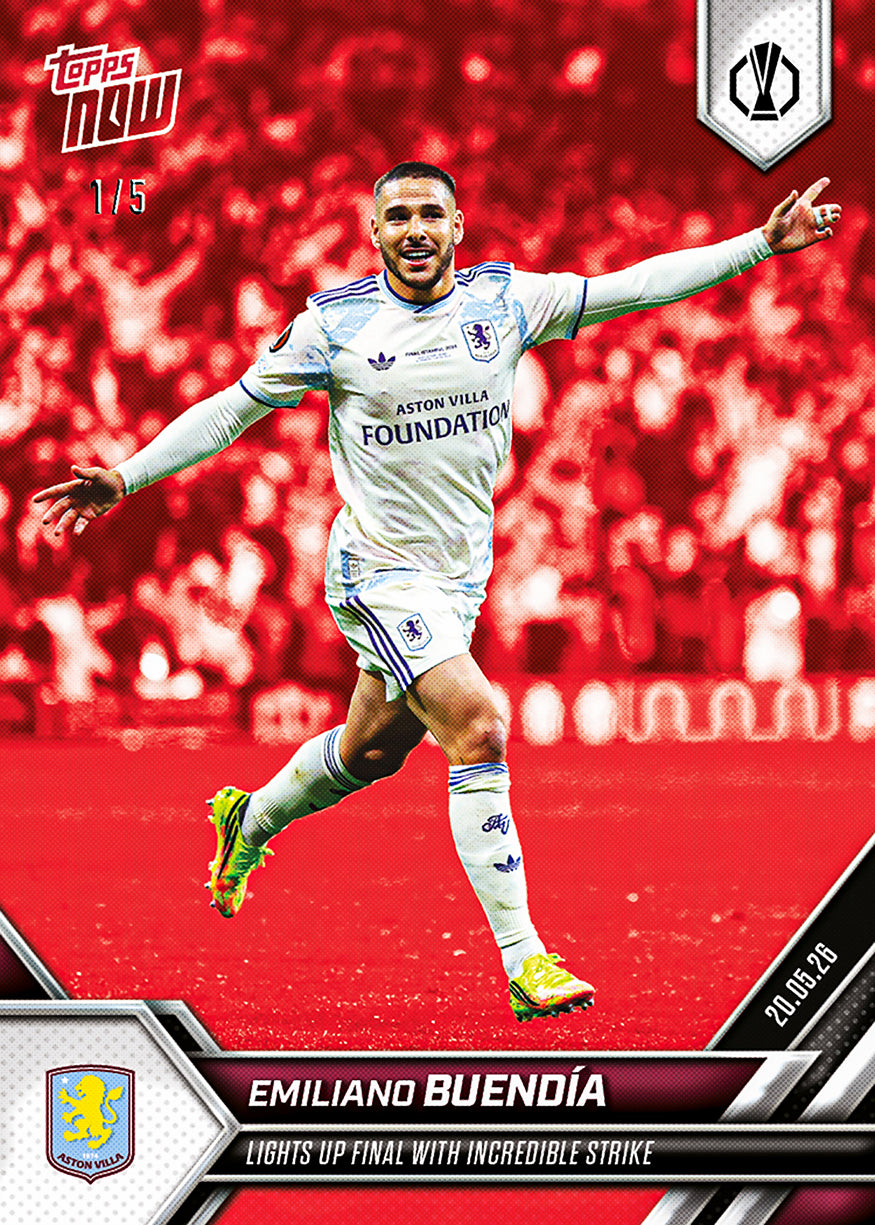 Emiliano Buendía - 2025-26 UEL Topps NOW - Card 34 - PR: 602 - Image 5