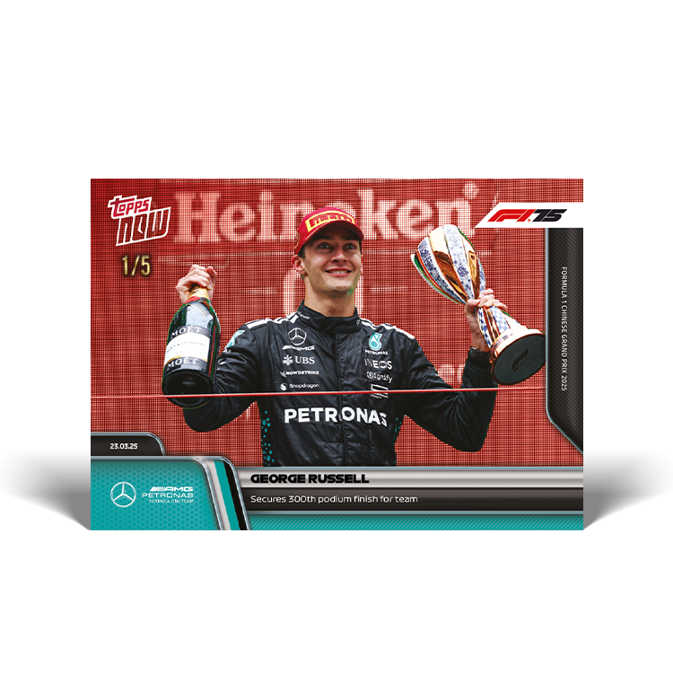 George Russell - 2025 Formula 1 Topps NOW Card 22 - PR: 370 - Image 4