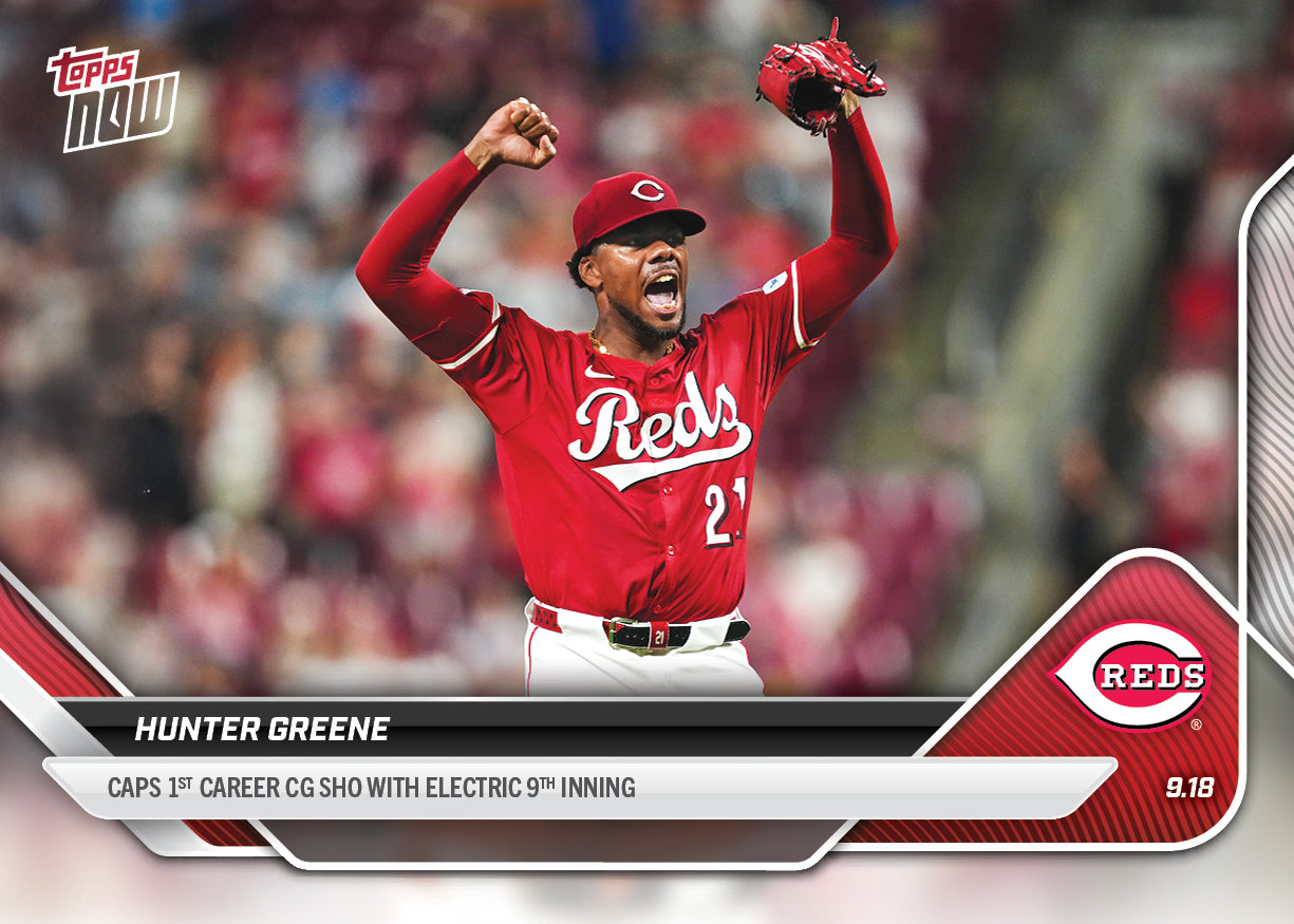 Hunter Greene - 2025 MLB Topps NOW - Card 728 - PR: 958 - Image 2