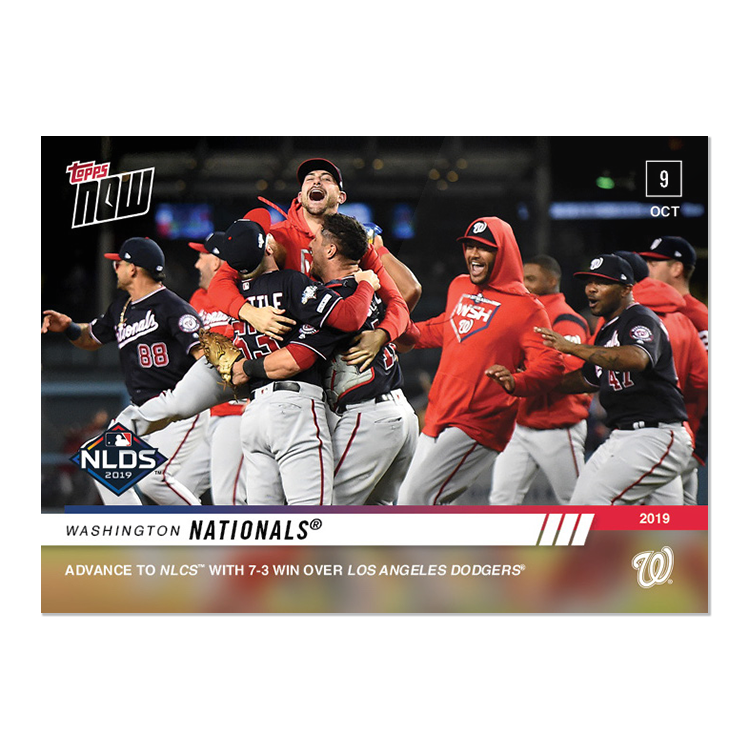 Washington Nationals - MLB TOPPS NOW Card 995 - Print Run: 406