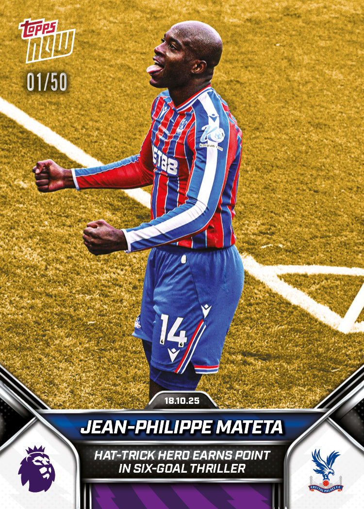 Jean-Philippe Mateta - 2025-26 Premier League Topps NOW - Card 36 - PR: 237 - Image 6