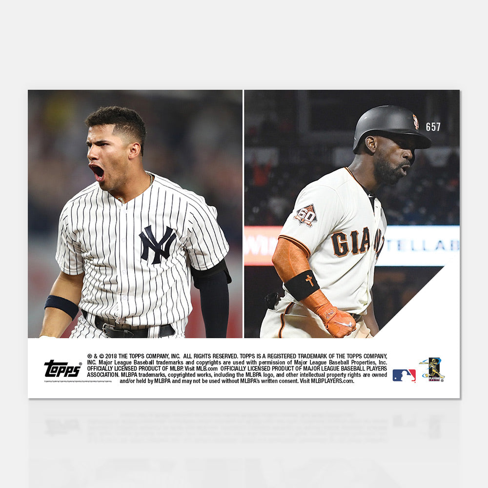 David Vote - 08/29/2018 TOPPS NOW Card 657 - Print Run: 296 - Image 2