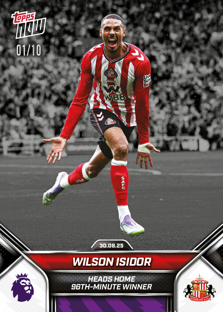 Wilson Isidor - 2025-26 Premier League Topps NOW - Card 13 - PR: 989 - Image 4