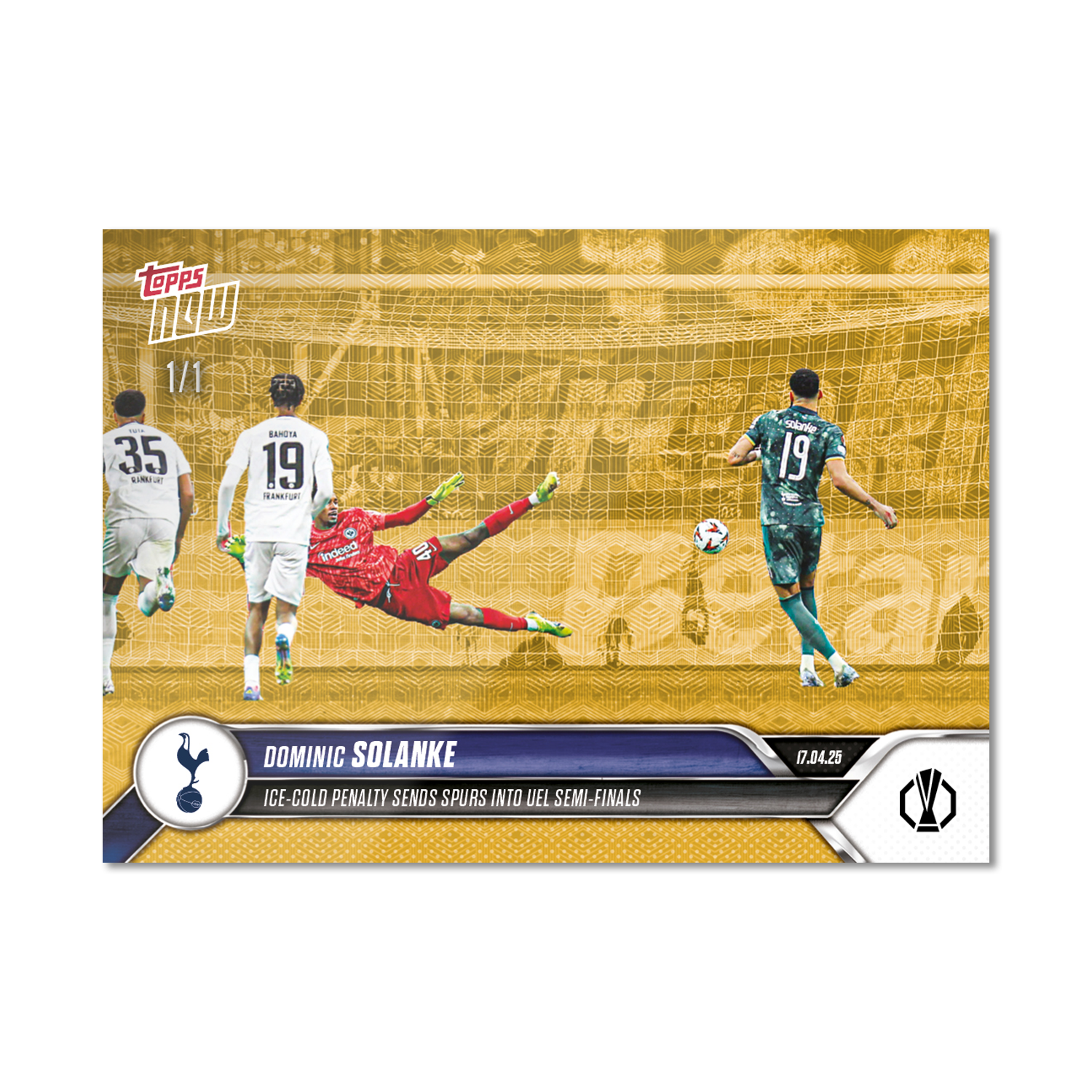 Dominic Solanke - 2024-25 UEL Topps NOW Card 28 - PR: 159 - Image 2