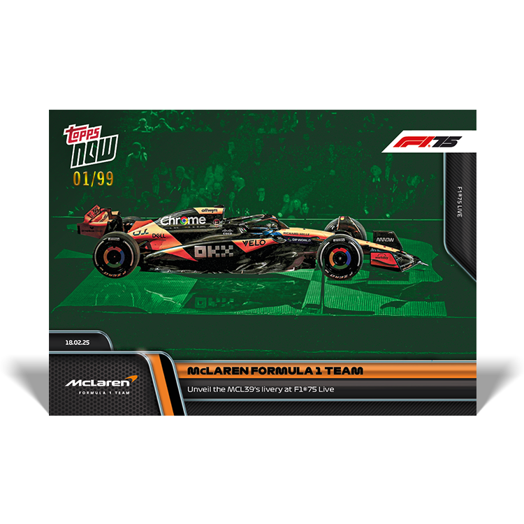 McLaren Formula 1 Team - 2025 Formula 1 Topps NOW - Card 3 - PR: 1129 - Image 5