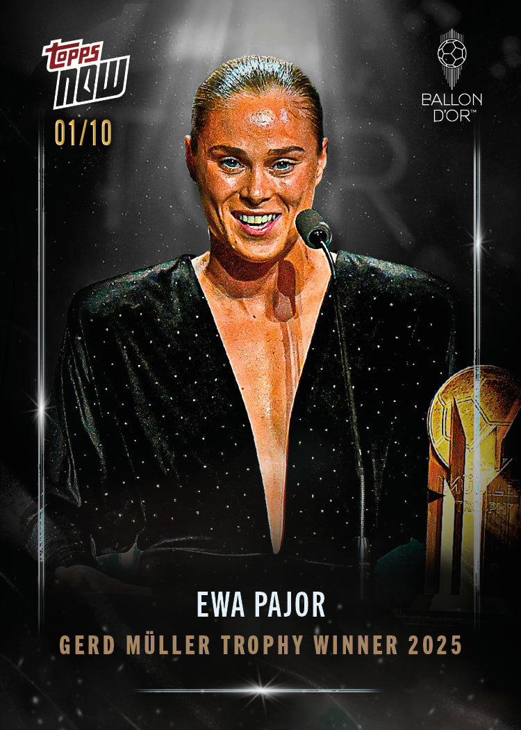 Ewa Pajor - 2025 Ballon d'Or Topps NOW - Card 4 - LOOK FOR AUTO & RELICS - PR: 538 - Image 9