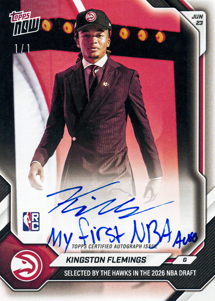 Kingston Flemings - 2026-27 NBA Topps NOW - Card KFLE - PR: 2064 - Image 2