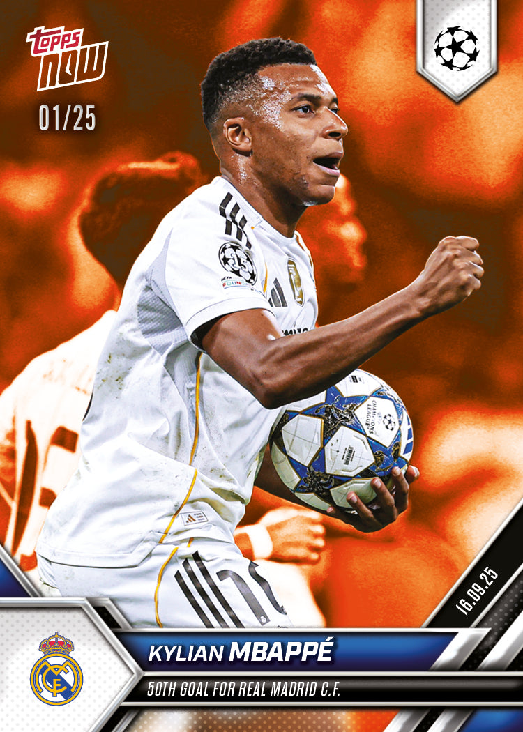 Kylian Mbappé - 2025-26 UCL Topps NOW Card 8 - PR: 1353 - Image 5