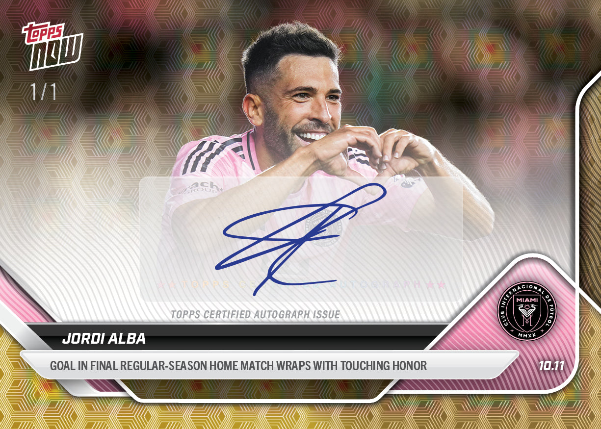 Jordi Alba - 2025 MLS Topps NOW - Card 111 - PR: 323 - Image 2