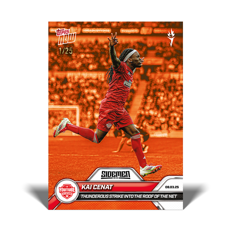 Kai Cenat - 2025 Sidemen Charity Match Topps NOW Card 6 - PR: 909 - Image 5
