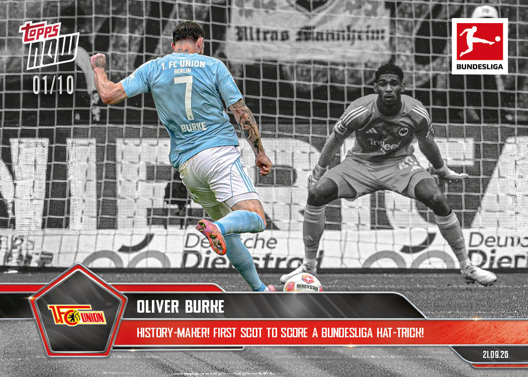 Oliver Burke - 2025-26 Bundesliga Topps NOW - Card 25 - PR: 106 - Image 4