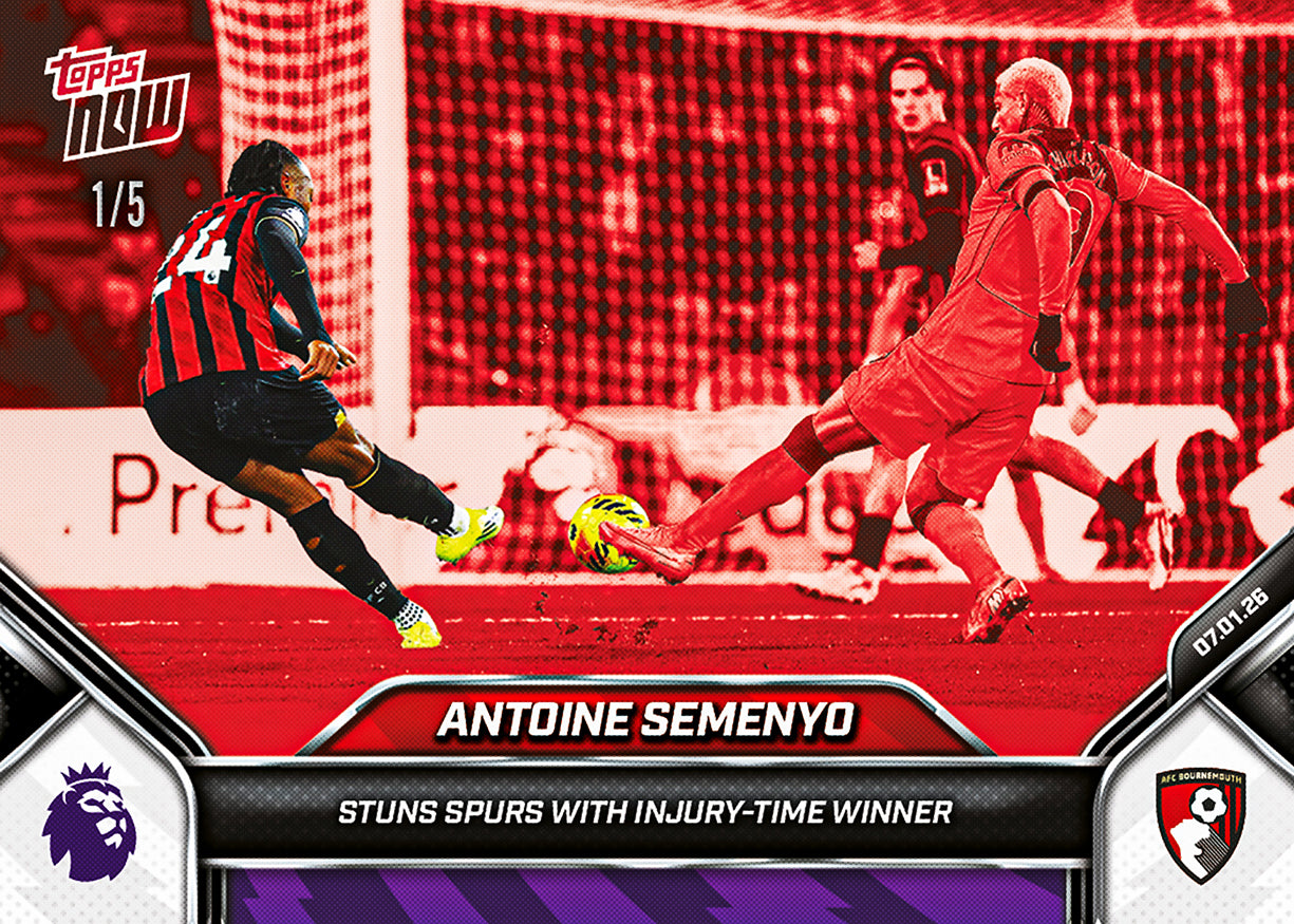 Antoine Semenyo - 2025-26 Premier League Topps NOW - Card 104 - PR: 309 - Image 3
