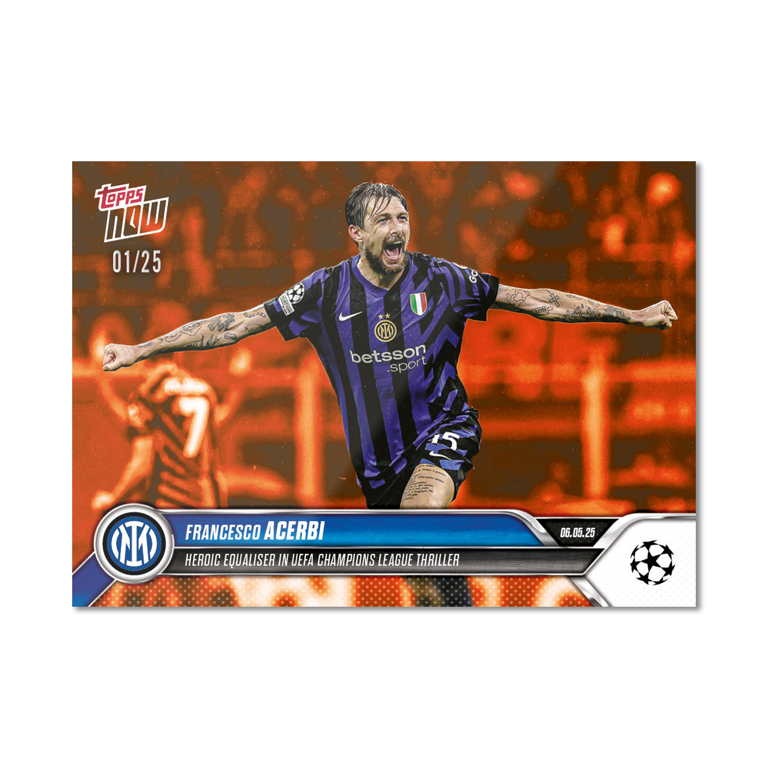 Francesco Acerbi - 2024-25 UCL Topps NOW - Card 152 - Image 5