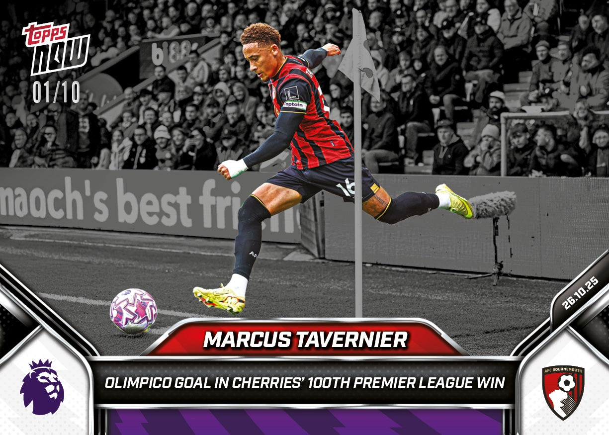 Marcus Tavernier - 2025-26 Premier League Topps NOW - Card 44 - PR: 198 - Image 4