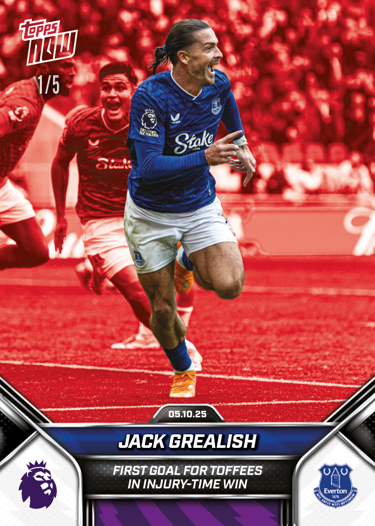 Jack Grealish - 2025-26 Premier League Topps NOW - Card 33 - PR: 405 - Image 3