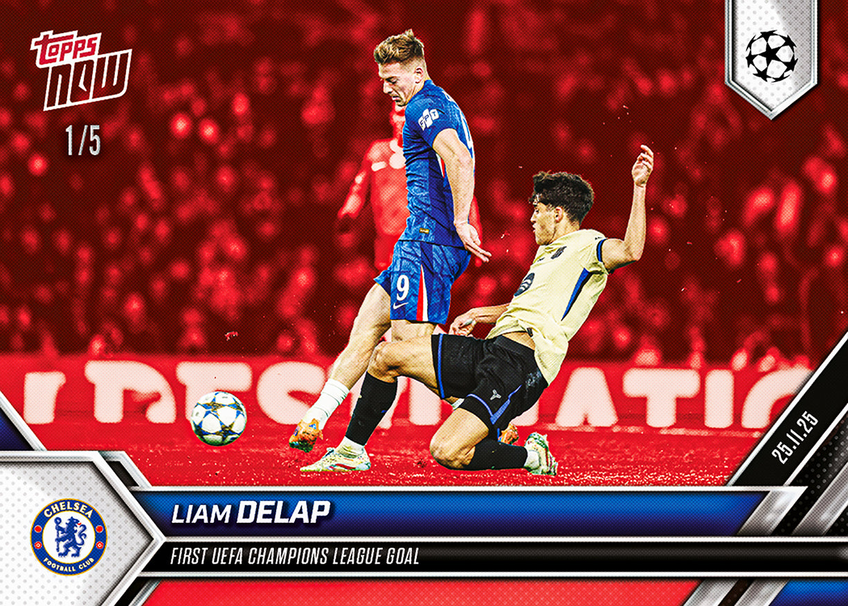 Liam Delap - 2025-26 UCL Topps NOW - Card 51 - PR: 342 - Image 3