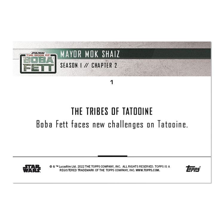 2022 Star Wars TOPPS NOW - 5-Card Pack - Book of Boba Fett Chapter 2 - PR: 1630 - Image 4