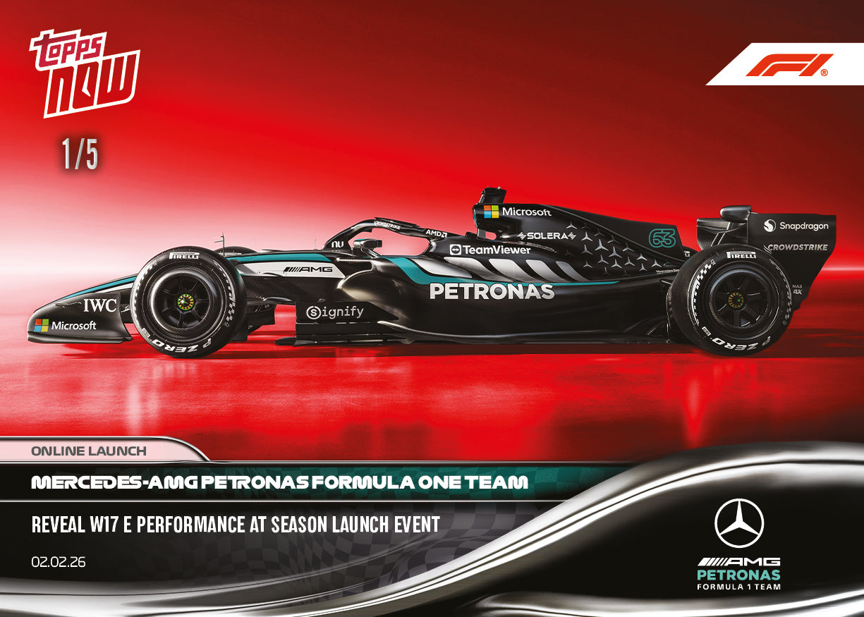 Mercedes-AMG PETRONAS Formula One Team - 2026 Formula 1 Topps NOW - Card 7 - PR: 2492 - Image 4