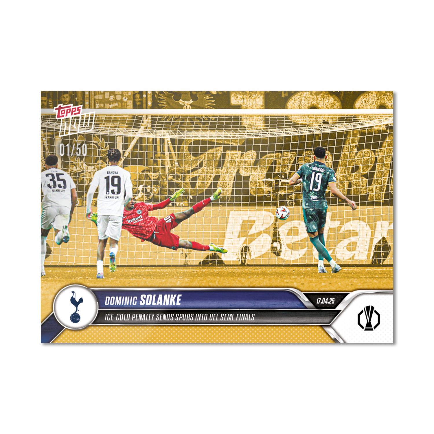 Dominic Solanke - 2024-25 UEL Topps NOW Card 28 - PR: 159 - Image 7