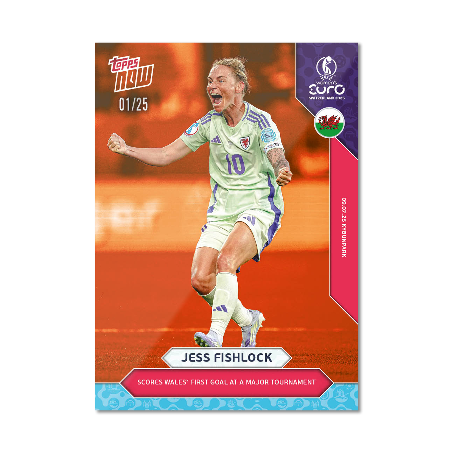 Jess Fishlock - UEFA Women’s EURO 2025™ Topps NOW - Card 13 - PR: 202 - Image 5