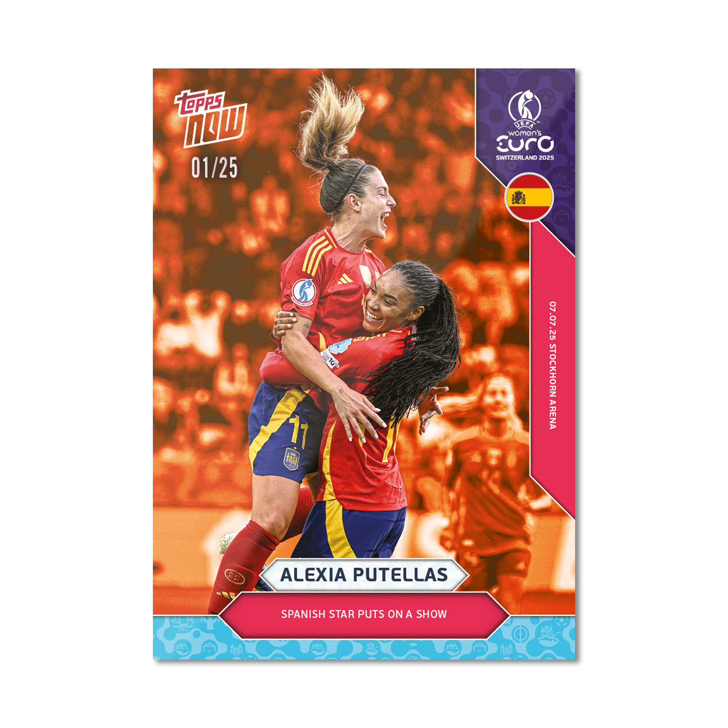Alexia Putellas - UEFA Women’s EURO 2025™ Topps NOW - Card 9 - PR: 561 - Image 5