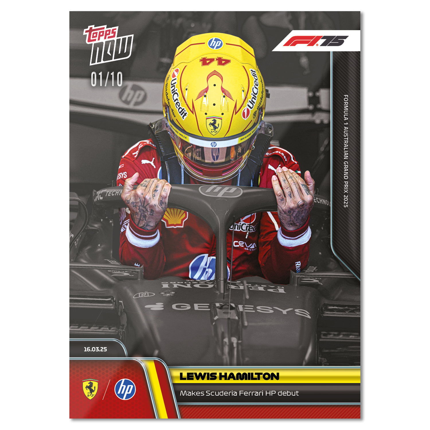 Lewis Hamilton - 2025 Formula 1 Topps NOW Card 12 - PR: 13,264 - Image 5
