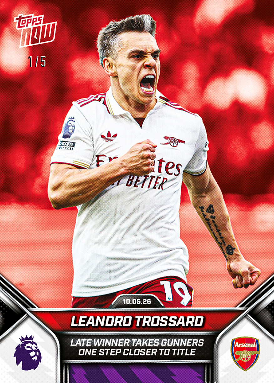Leandro Trossard - 2025-26 Premier League Topps NOW - Card 191 - PR: 1721 - Image 3
