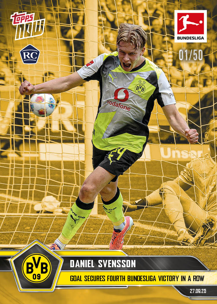 Daniel Svensson - 2025-26 Bundesliga Topps NOW - Card 34 - PR: 464 - Image 6