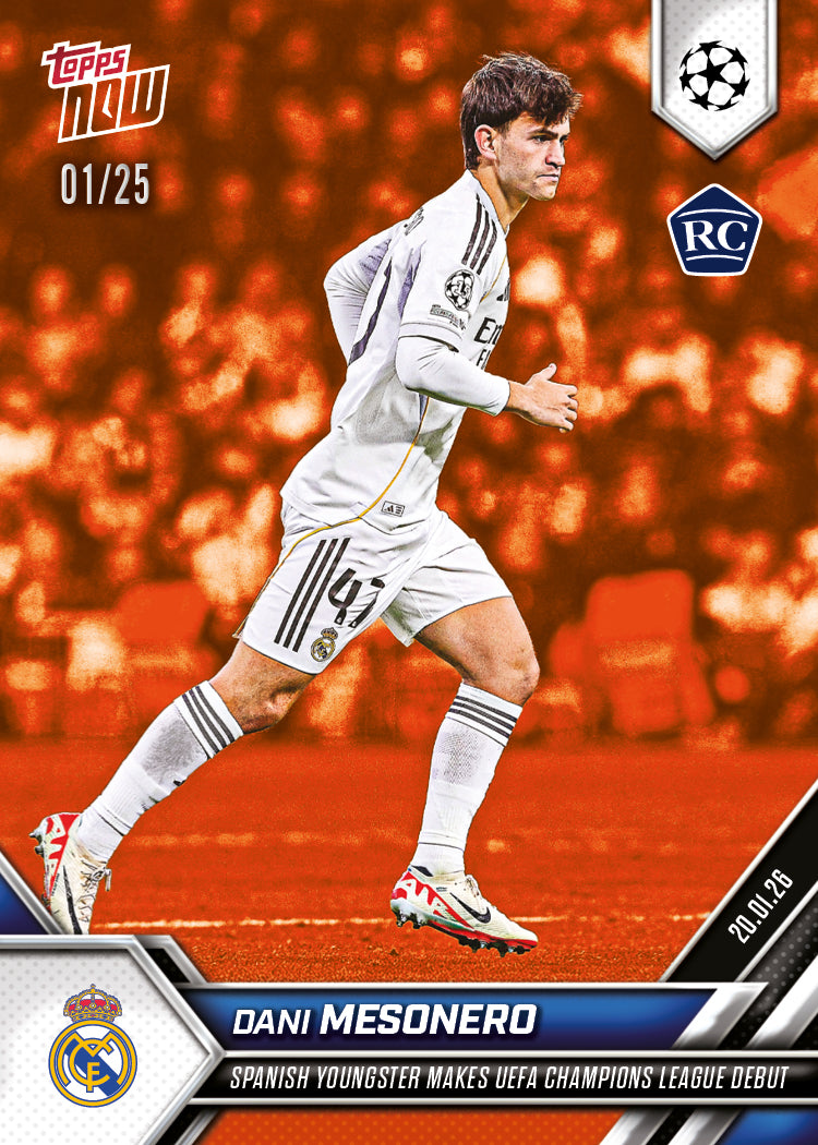 Dani Meso - 2025-26 UCL Topps NOW - Card 76 - PR: 1022 - Image 5