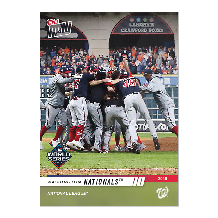 Alternative view of 2019 Washington Nationals TOPPS NOW World Series 20-Card Team Set - Collector's Edition + Autograph Card