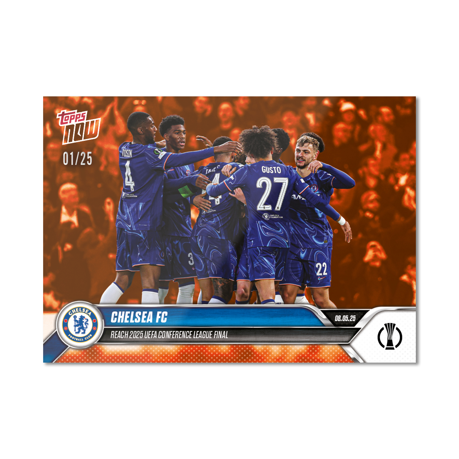 Chelsea FC - 2024-25 UECL Topps NOW - Card 10 - PR: 218 - Image 5