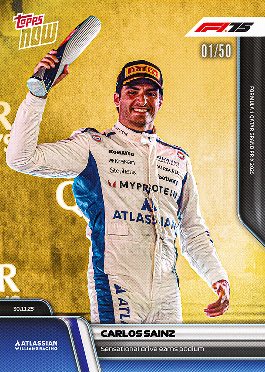 Carlos Sainz - 2025 Formula 1 Topps NOW - Card 84 - PR: 1642 - Image 6