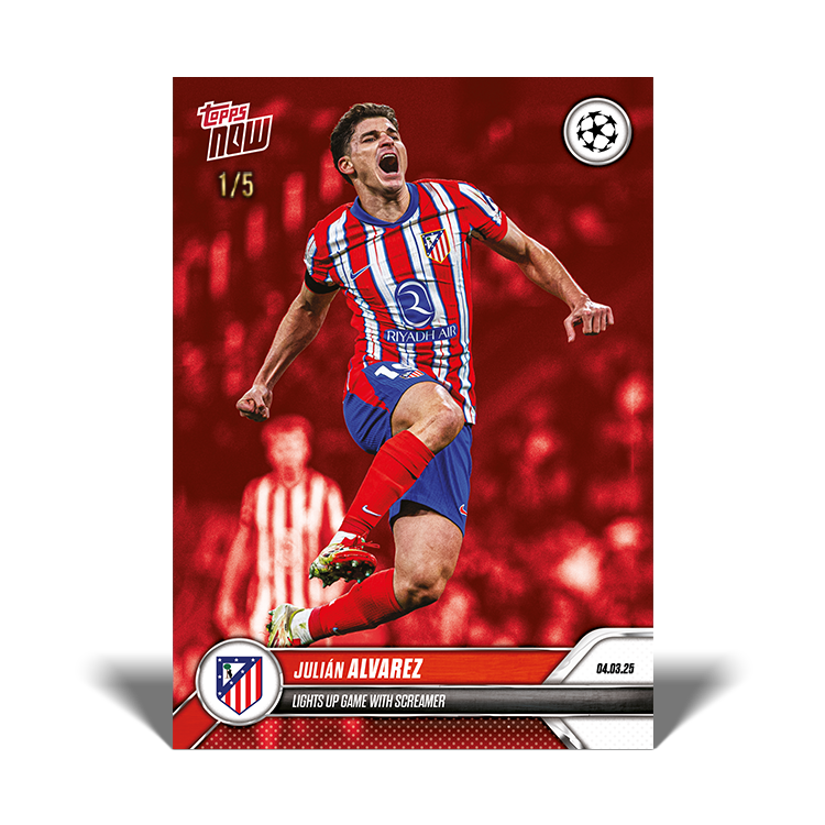 Julián Alvarez - 2024-25 UCL Topps NOW Card 113 - PR: 434 - Image 3
