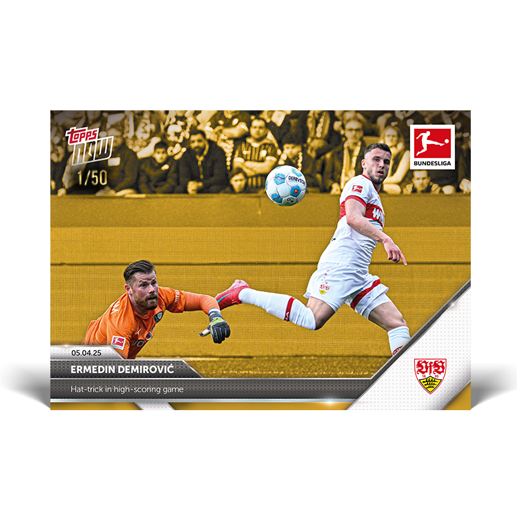 Ermedin Demirović - 2024-25 Bundesliga Topps NOW Card 158 - PR: 124 - Image 7