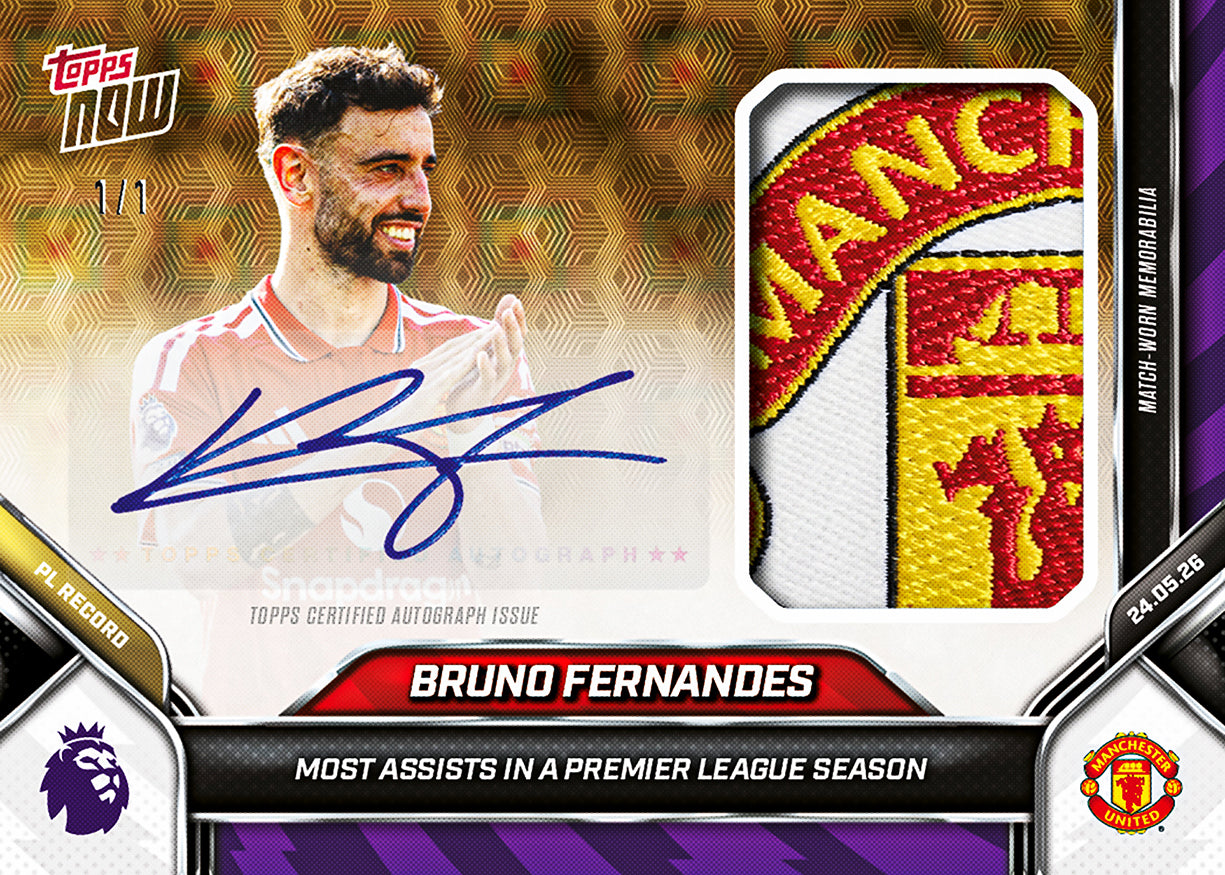 Bruno Fernandes - 2025-26 Premier League Topps NOW - Card 206 - PR: 8937 - Image 2