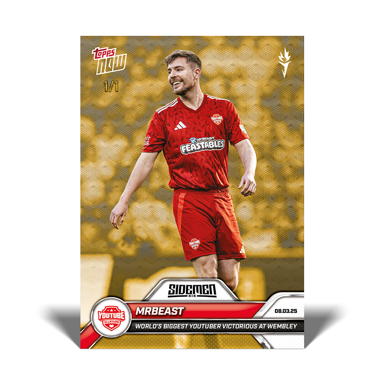 MrBeast - 2025 Sidemen Charity Match Topps NOW Card 7 - PR: 6358 - Image 2