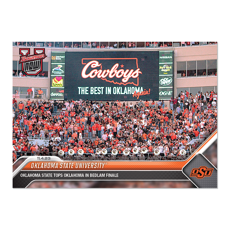 Oklahoma State University - 2023 Bowman U NOW Football Card 24 - PR: 607