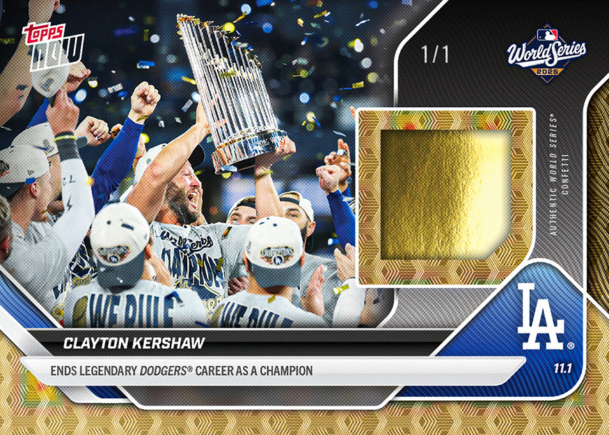 Clayton Kershaw - 2025 MLB Topps NOW - Card 927 - PR; 10026 - Image 2