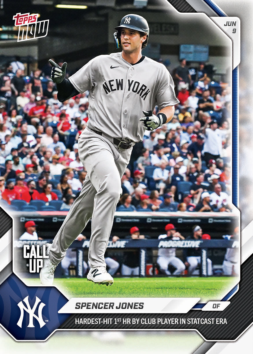 Spencer Jones - 2026 MLB Topps NOW - Card 308 - PR: 3183 - Image 2