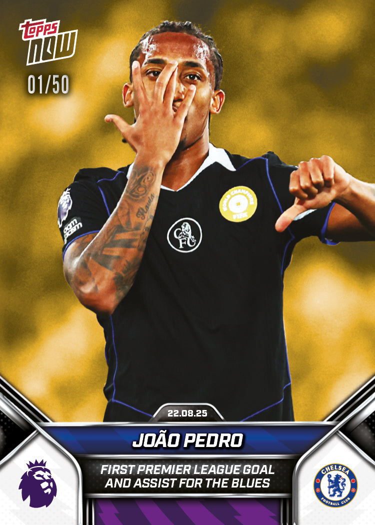 João Pedro - 2025-26 Premier League Topps NOW - Card 7 - PR: 1073 - Image 6