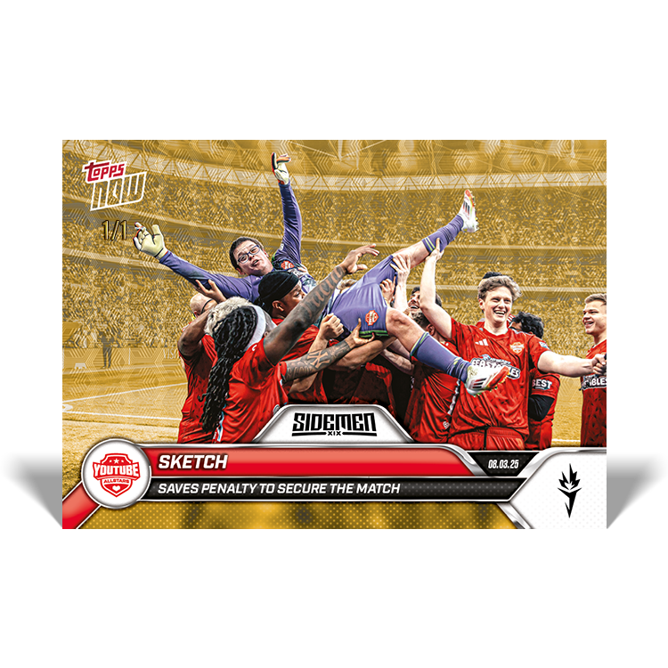 Sketch - 2025 Sidemen Charity Match Topps NOW Card 9 - LOOK FOR AUTO - PR: 491 - Image 3