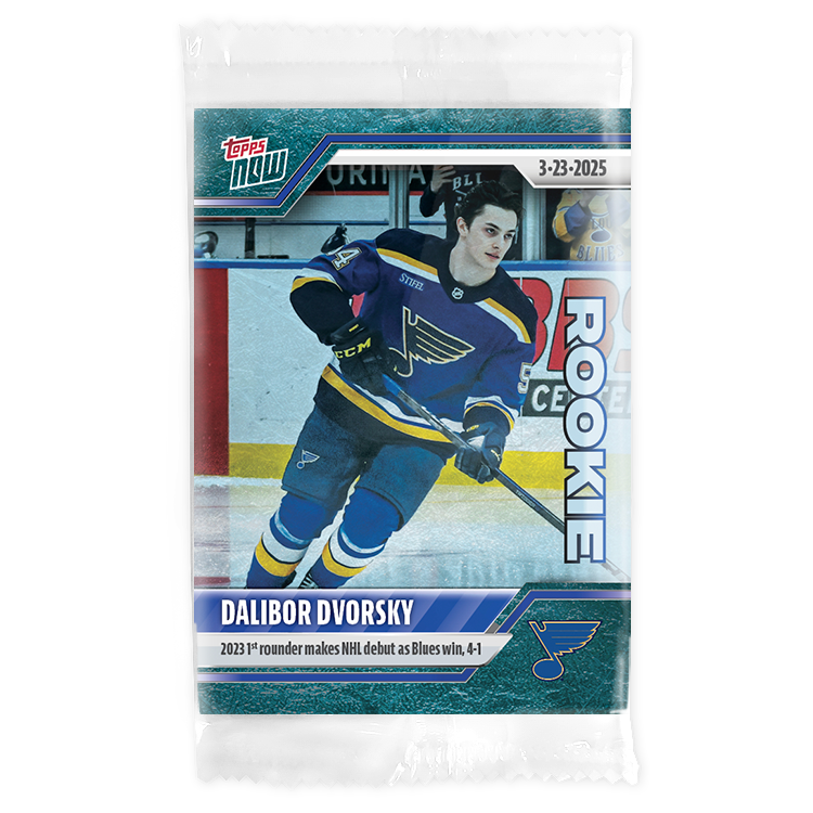 Dalibor Dvorsky - 2024-25 NHL Topps NOW - Sticker # 142 Pack - PR: 420 - Image 3
