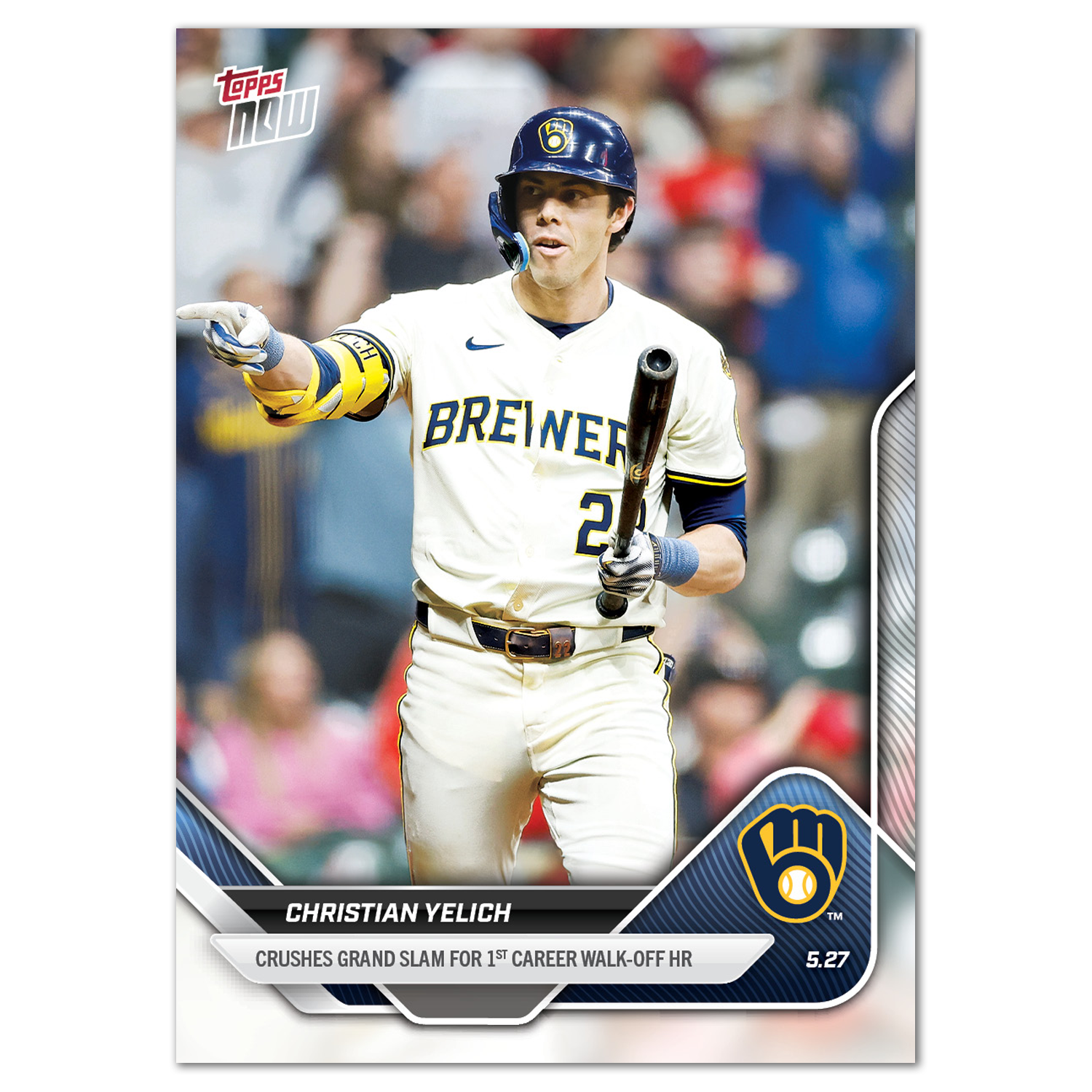 Christian Yelich - 2025 MLB Topps NOW - Card 224 - PR: 970 - Image 2